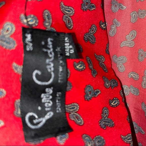 Pierre Cardin • Red • Size Small/ Medium • Women • Paisley Design • Robe - Picture 12 of 14
